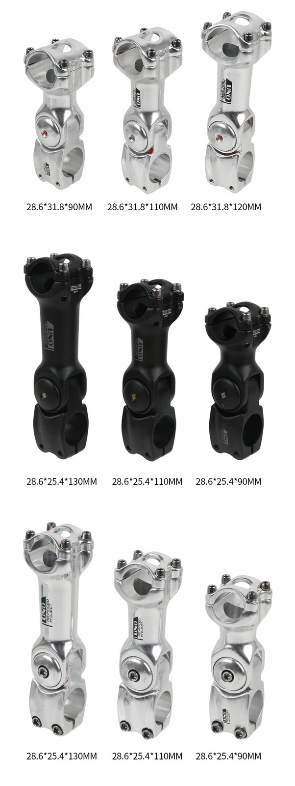 Riser 0-60 Degree Adjustable Bicycle Handlebar Stem Riser 25.4mm/31.8mm