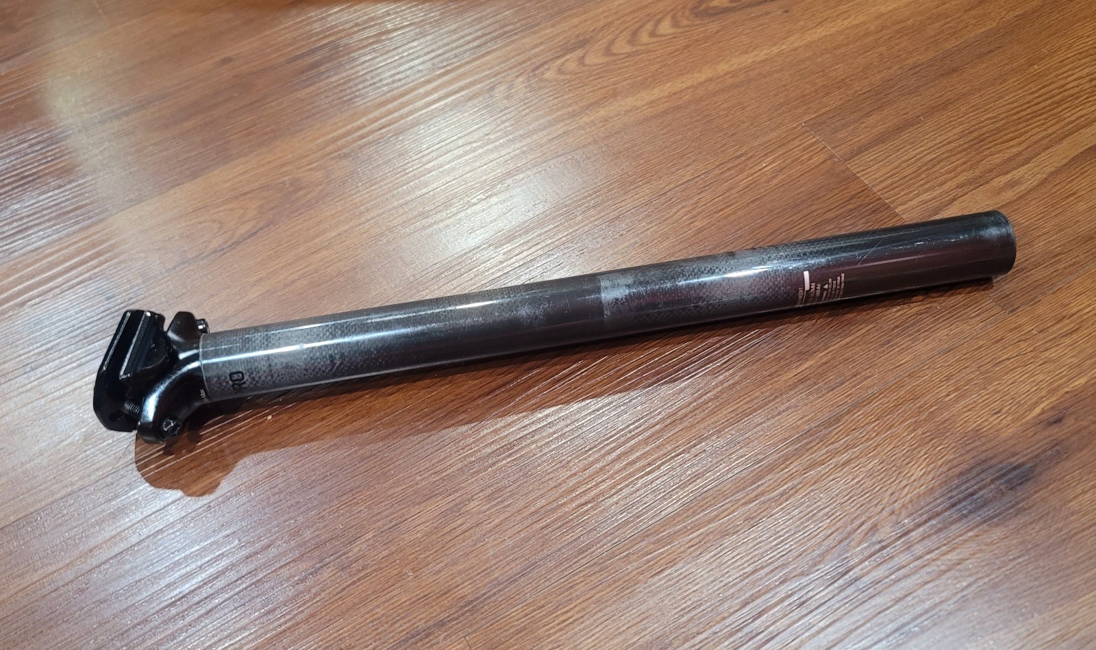 Bontrager PRO Carbon Seatpost 31.6mm X 400mm Black Alloy Head Plain 275g