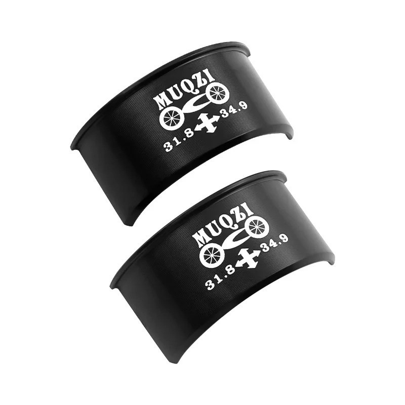 2pc Bike Front Derailleur Shim 28.6 To 34.9mm Converter installation Adjust Clam