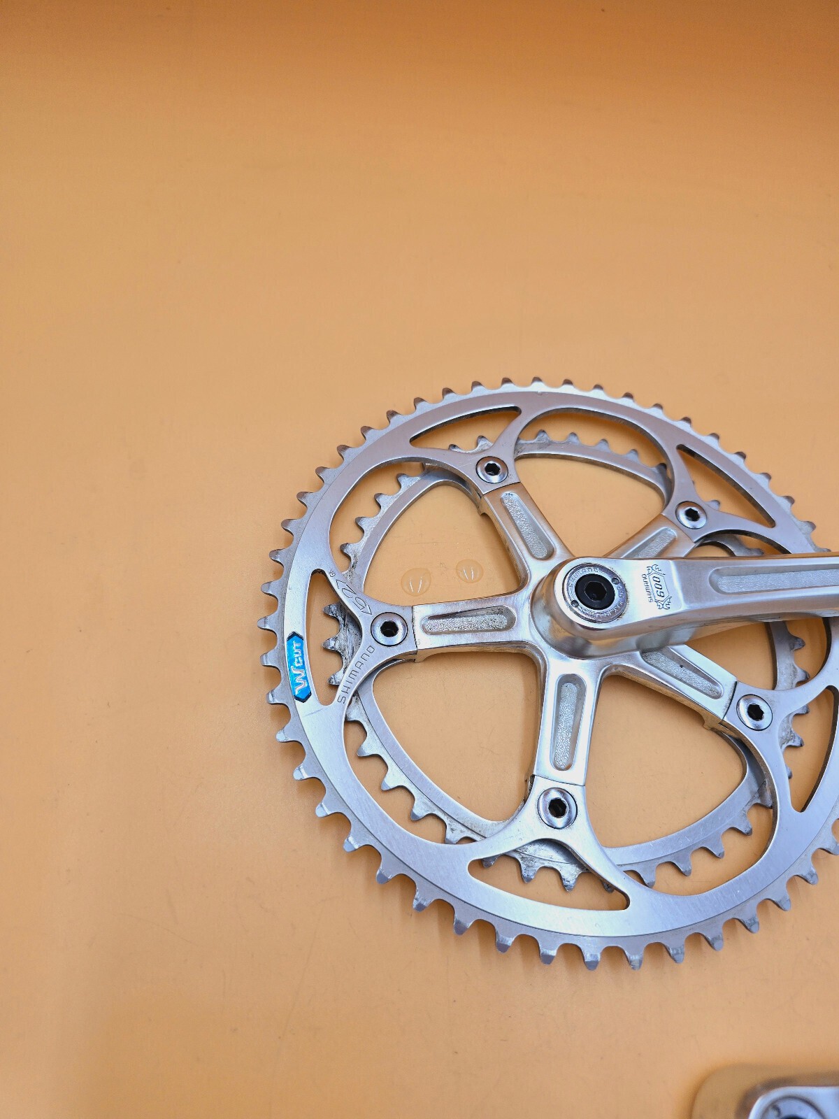 Crank Set Shimano 600 Arabesque 170mm 52/42 Tooth Vintage Retro Crank FC-6200