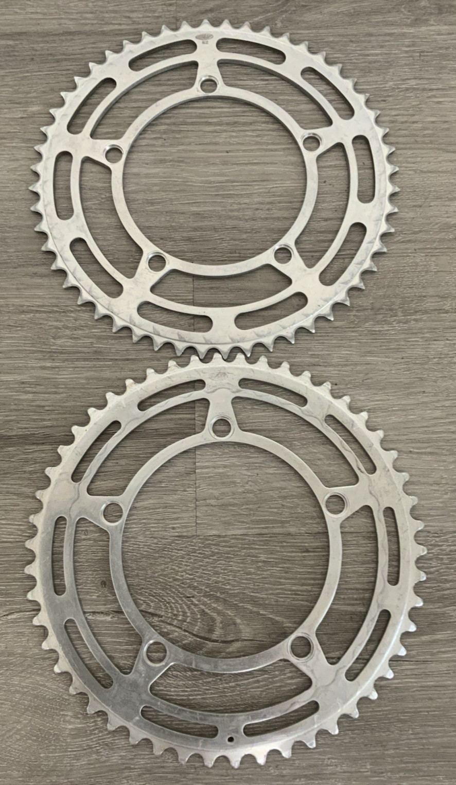 STRONGLIGHT CHAIN RINGS (2) 50-52 TOOTH 122 BCD 6, 7 , OR 8 SPEED