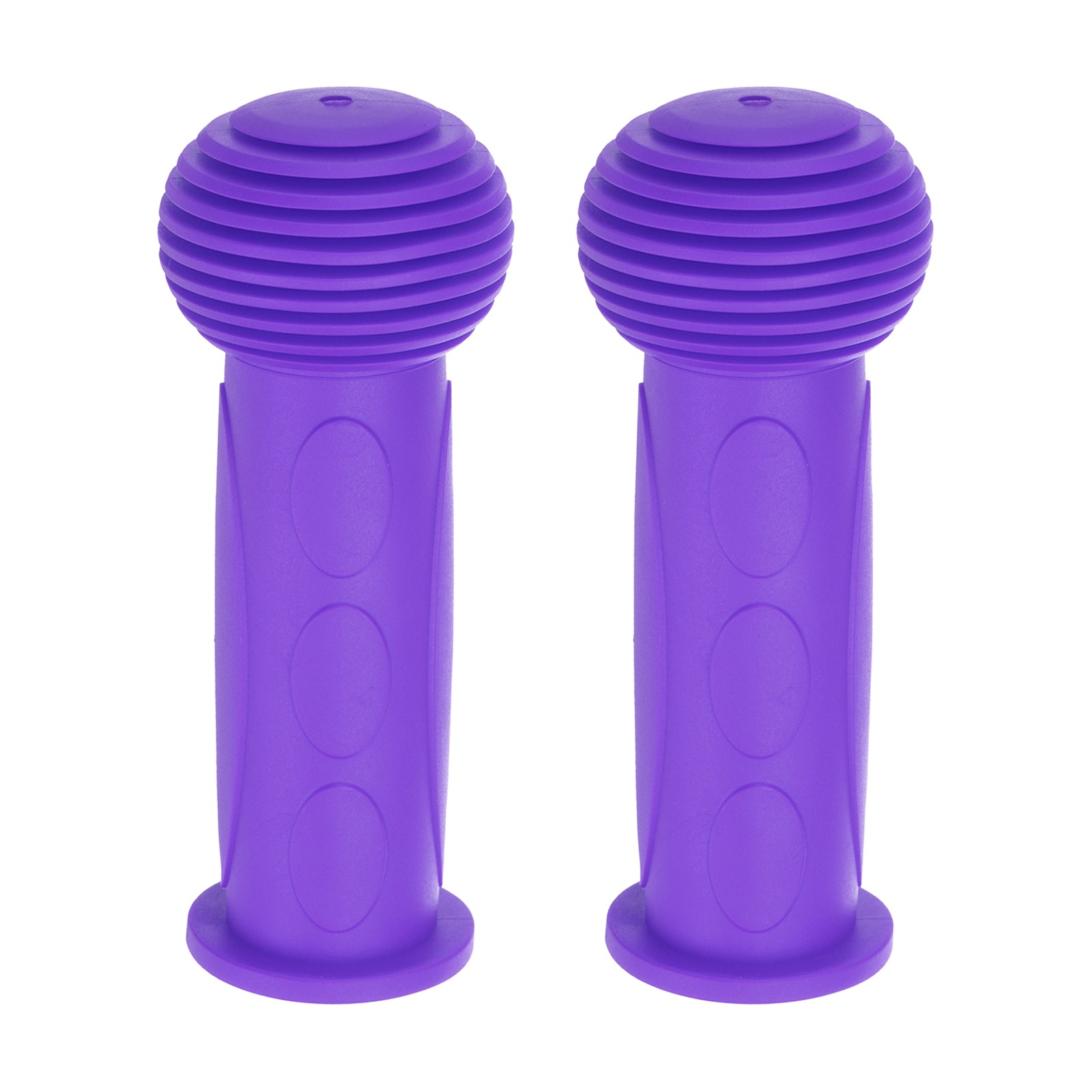 2pcs Bike Handlebar Grips 4.33″ Non-Slip Rubber Mushroom Grips Fit 7/8″,Purple