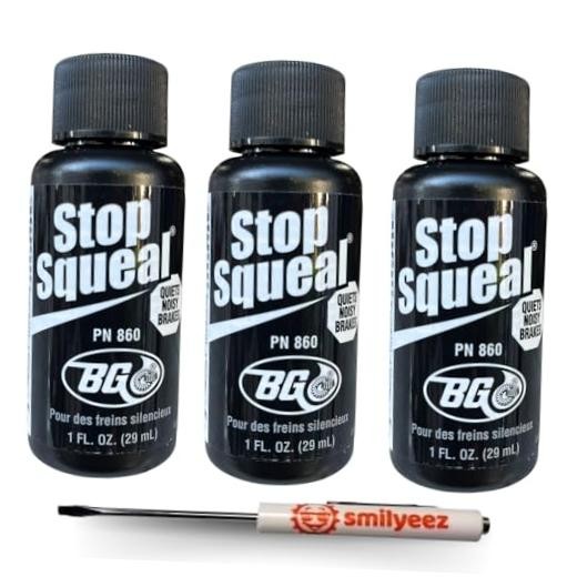 BG Stop Squeal Brake Noise Eliminator PN 860 – 1 fl. oz. 3 Bottles