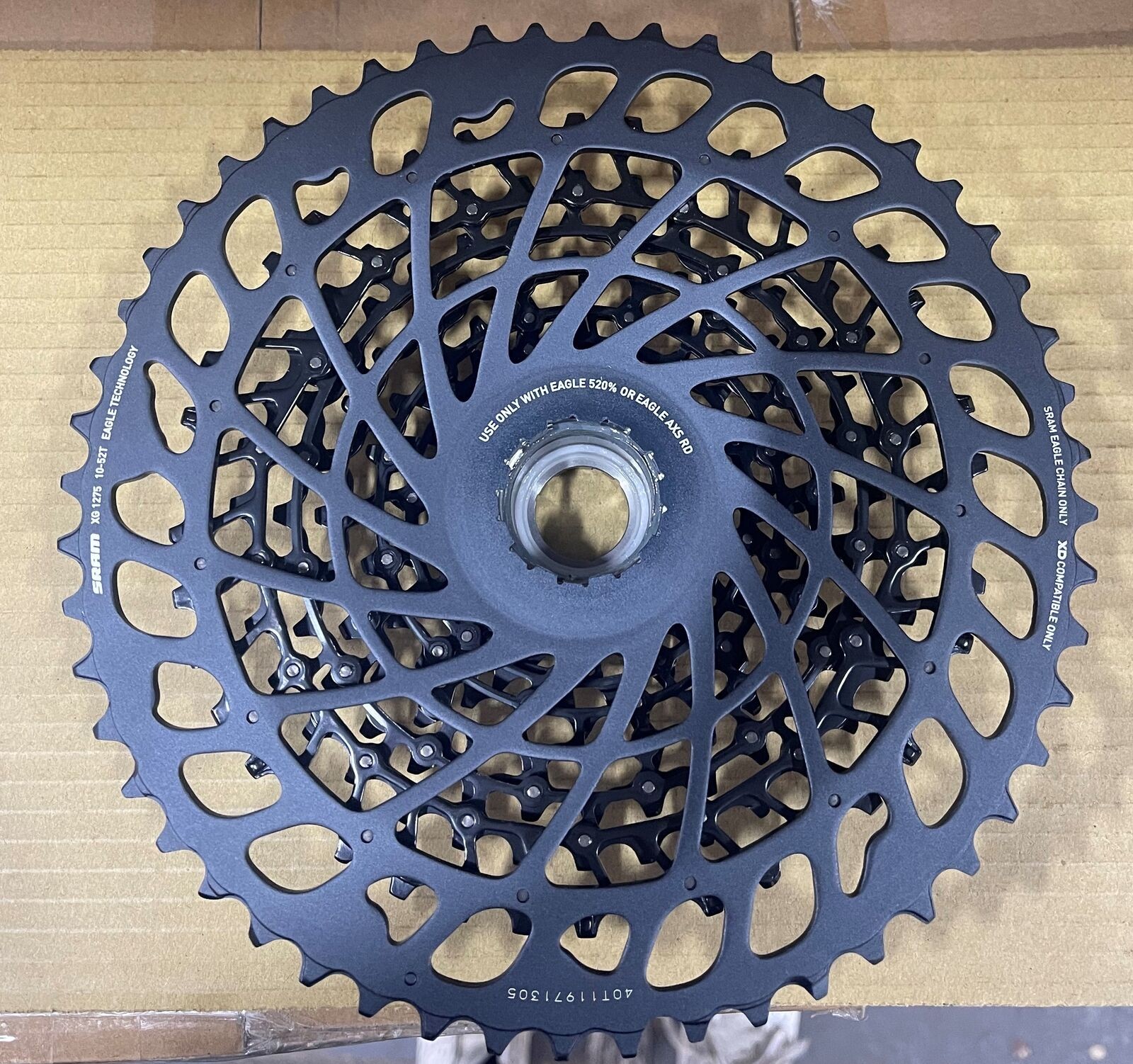 SRAM GX Eagle XG-1275 Cassette – 12-Speed, 10-52t, Black, For XD Driver Body