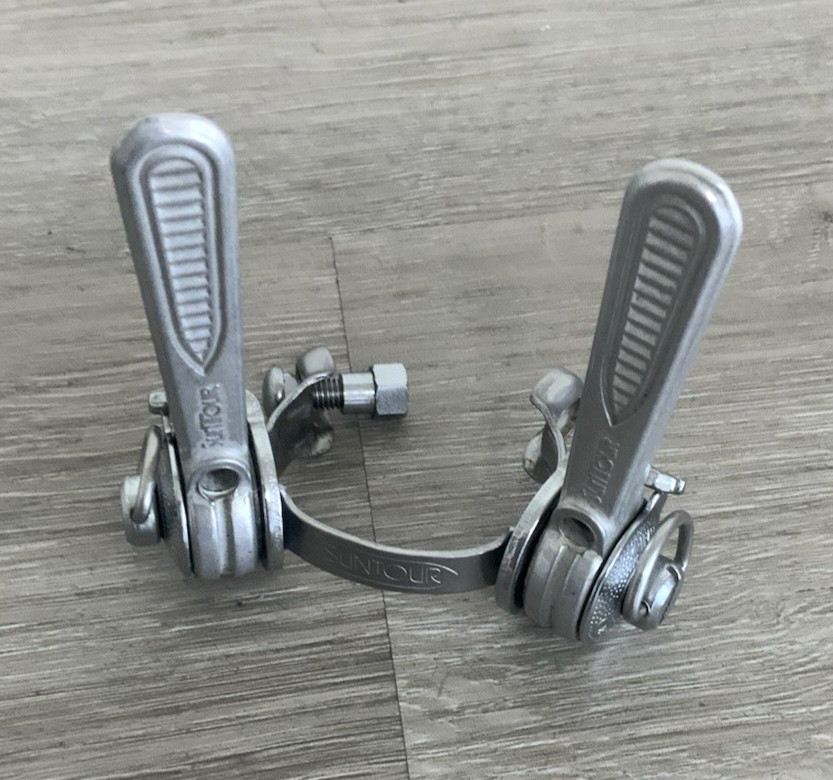 SUNTOUR SHIFTER SET DOWN-TUBE CLAMP FRICTION 84 GRAMS