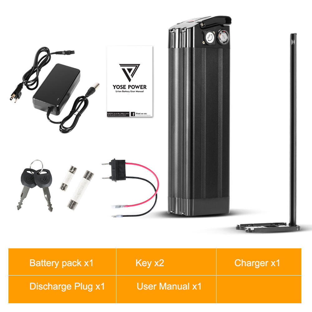 36V Ebike Battery Silverfish Electric Bike Battery Bicycle Lithium Battery 900W