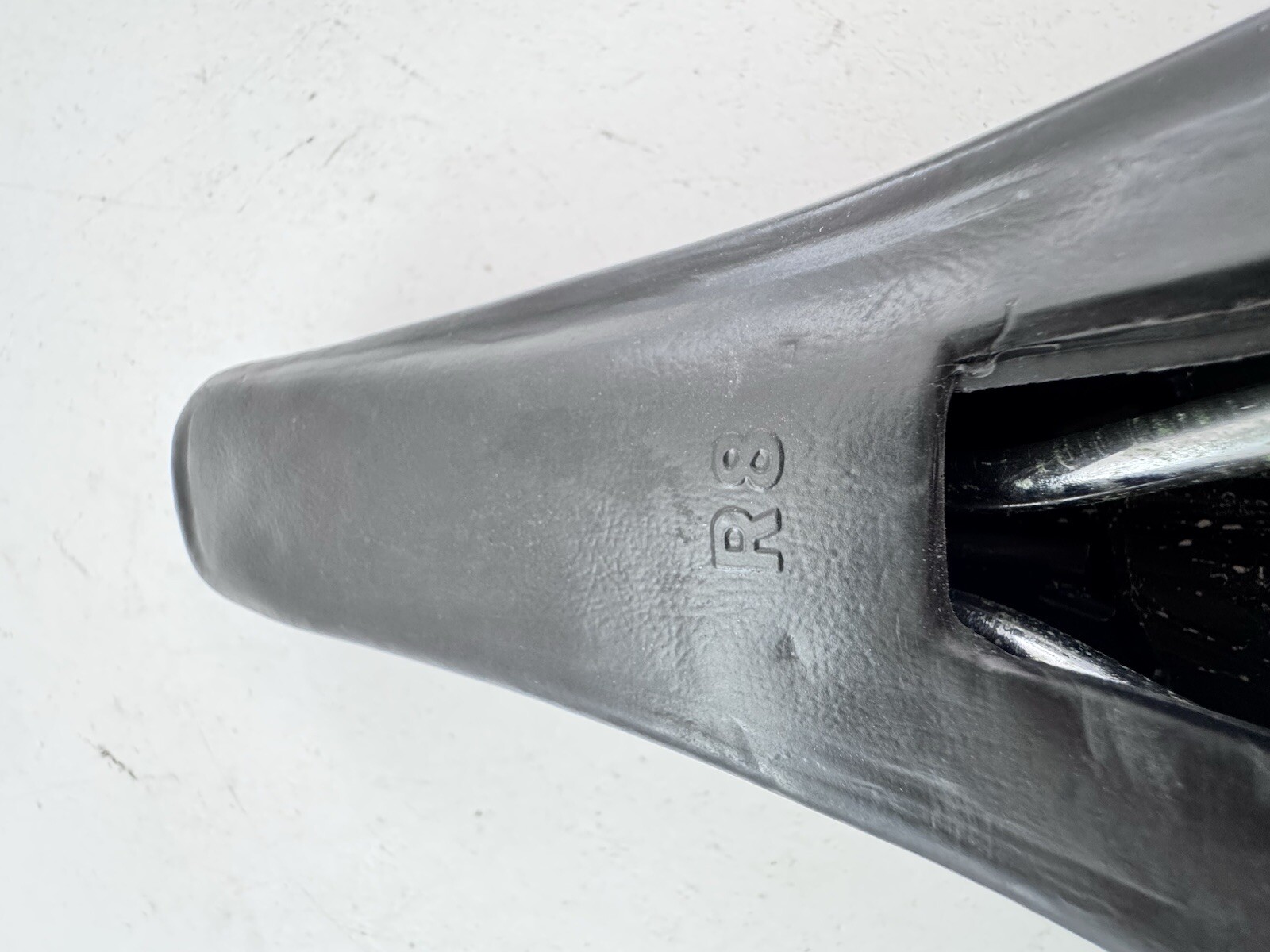Vintage BMX Mesinger Seat Old School USA 70s Black Smooth BENT A82