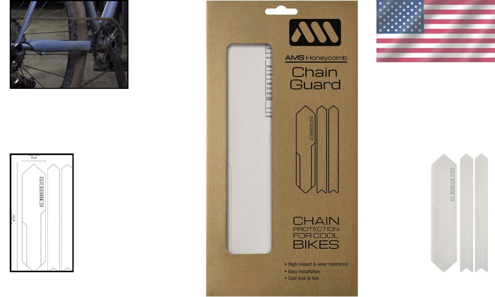 Versatile Honeycomb PVC Chain Guard for All Mountain Bike Styles – Easy Install