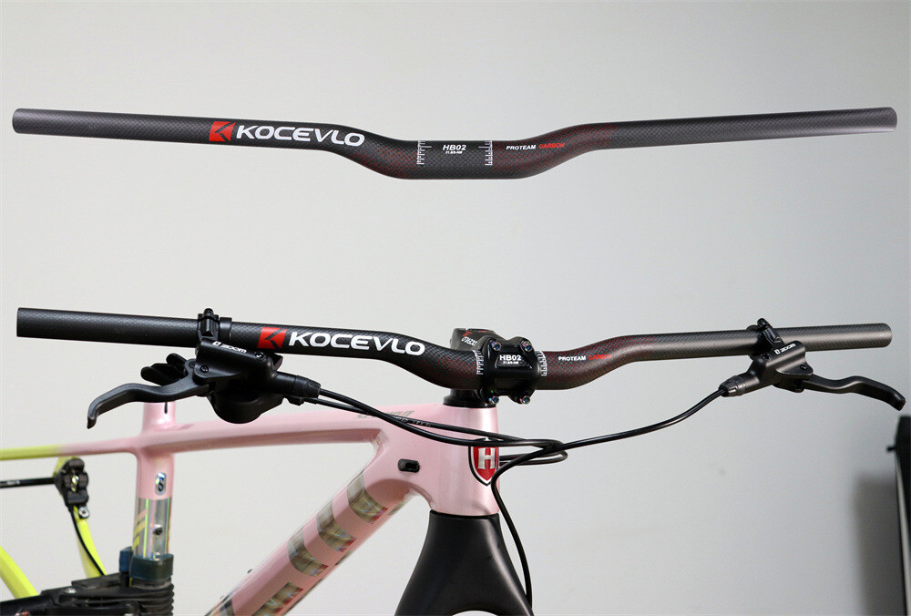 Carbon Fiber Mountain Bike Handlebar XC Bicycle Flat Bar Rise Bar 31.8*600-760mm