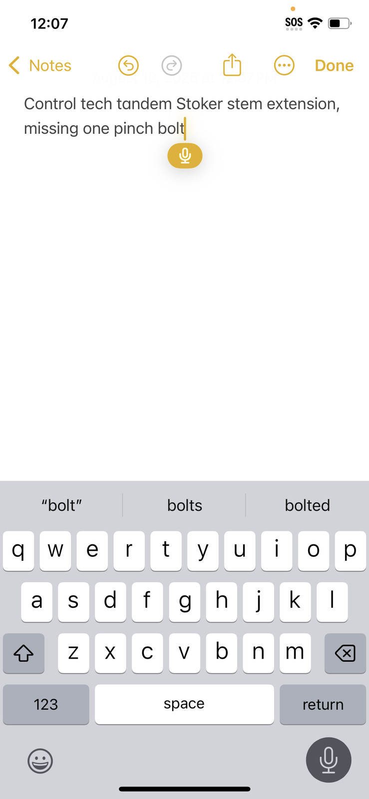 Control Tech Tandem Stoker Stem Extension 30.2mm USA Missing Pinch Bolt 180g