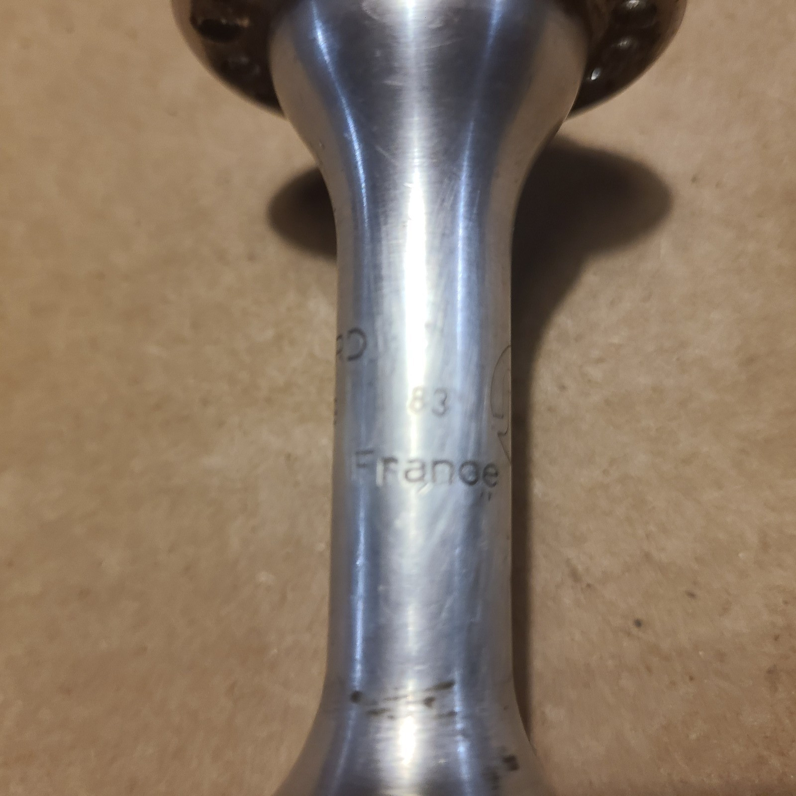 Vintage 1983 Maillard Front Road Bike Hub 36H Low Flange, OEM Chrome QR Skewer