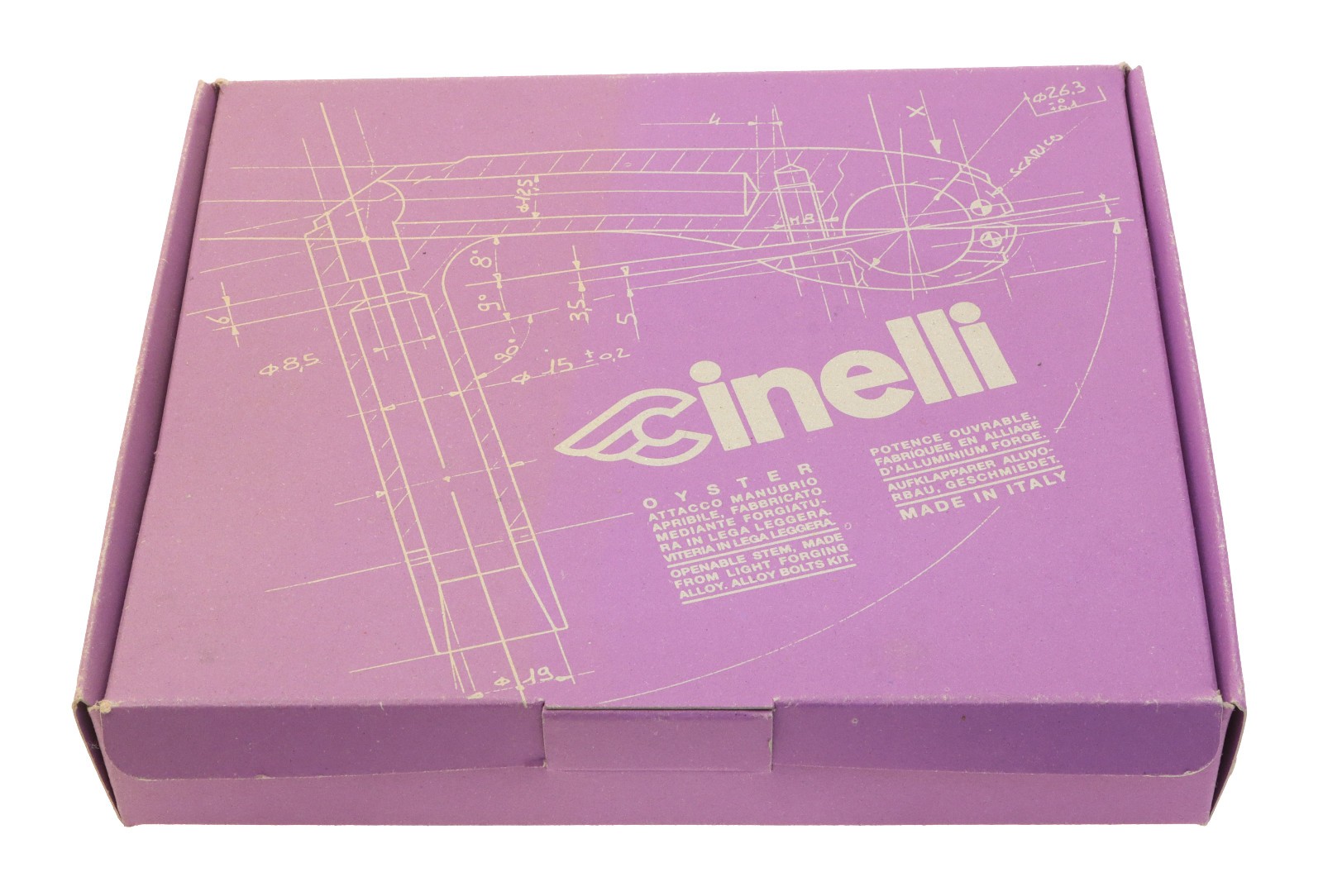 Cinelli 1″ Oyster 22.2mm Quill Stem 90mm 26.4mm Clamp Black -17° NEW NIB NOS
