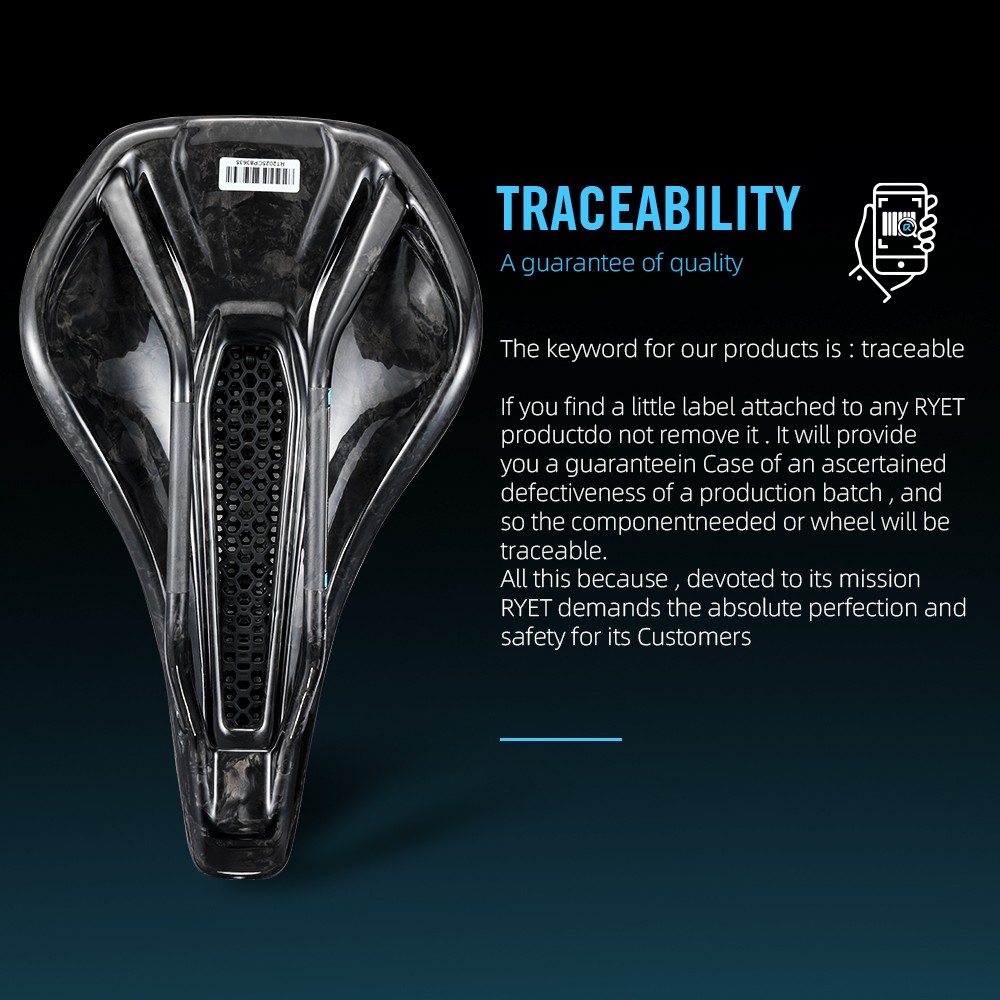 3D Printed Carbon Bike Saddle Carbon Rails 143/155MM for MTB Gravel Road Bike