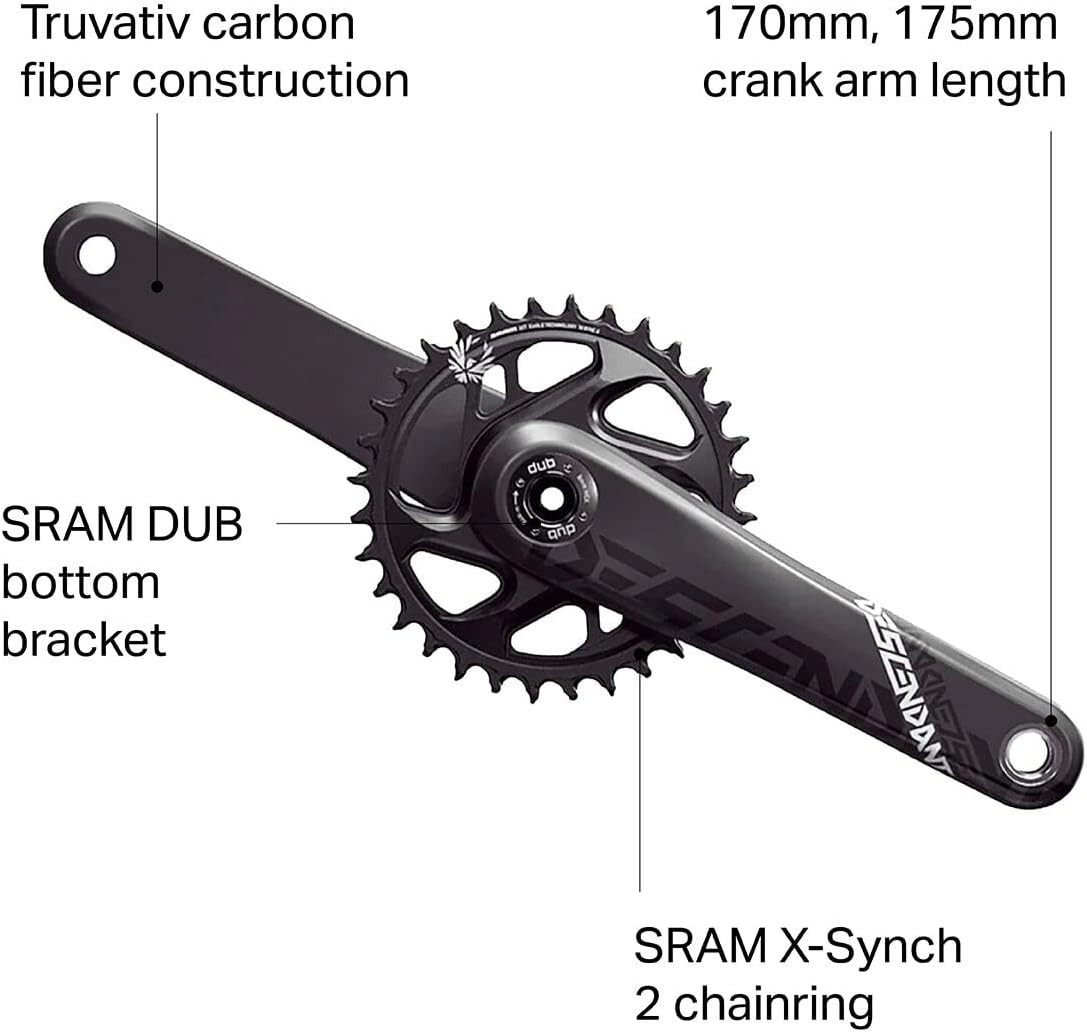 Descendant Carbon Eagle Dub Crankset – Boost