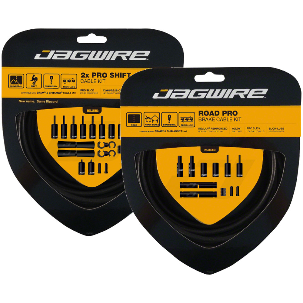 Jagwire Pro Cycling Cable Bundle – Stealth Black Road & Mountain SRAM/ Brake &
