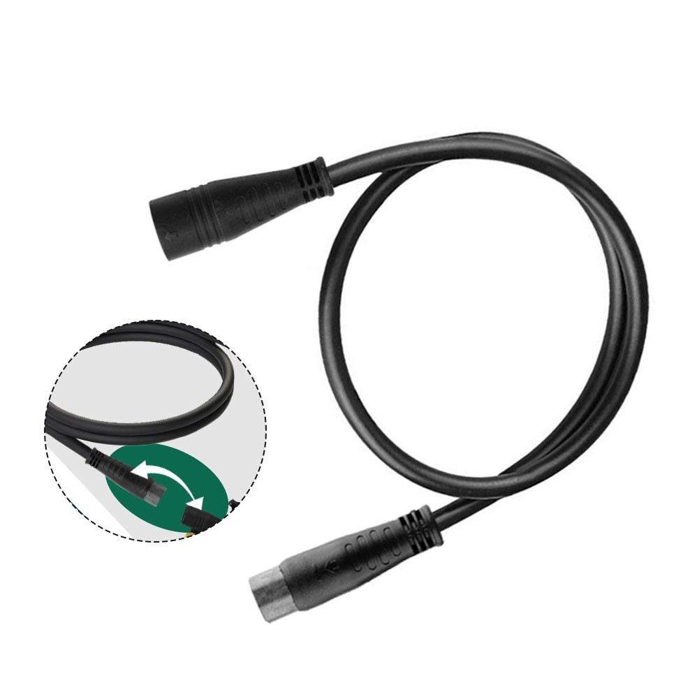 Electric Bike Motor Extension Cord 9Pin Connector Waterproof 160cm for E Bikes
