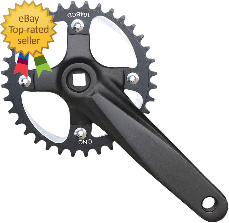 MTB Crank Arm Set 104 BCD Square Taper Mountain Bike Crankset 152Mm 165Mm 170Mm
