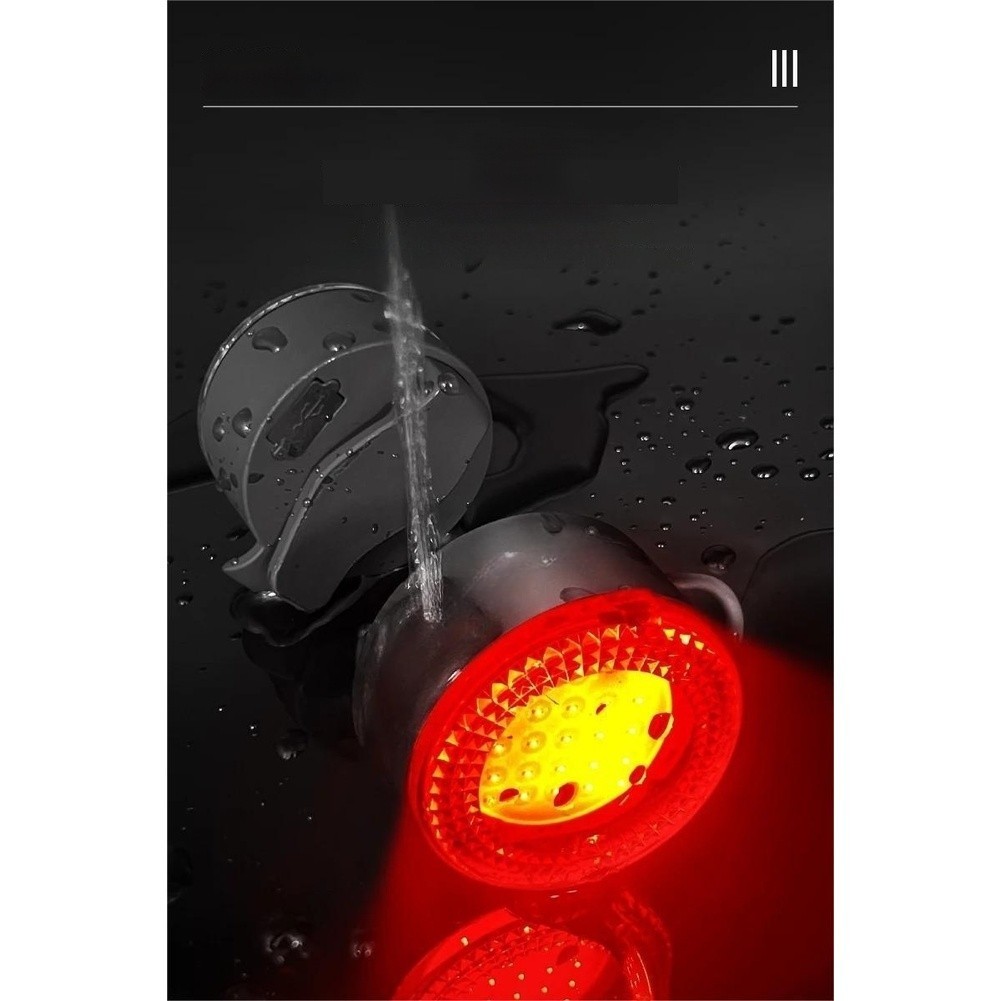 COB Bicycle Light Set 500 Lumens 4 Modes USB Rechargeable Lightweight 26g