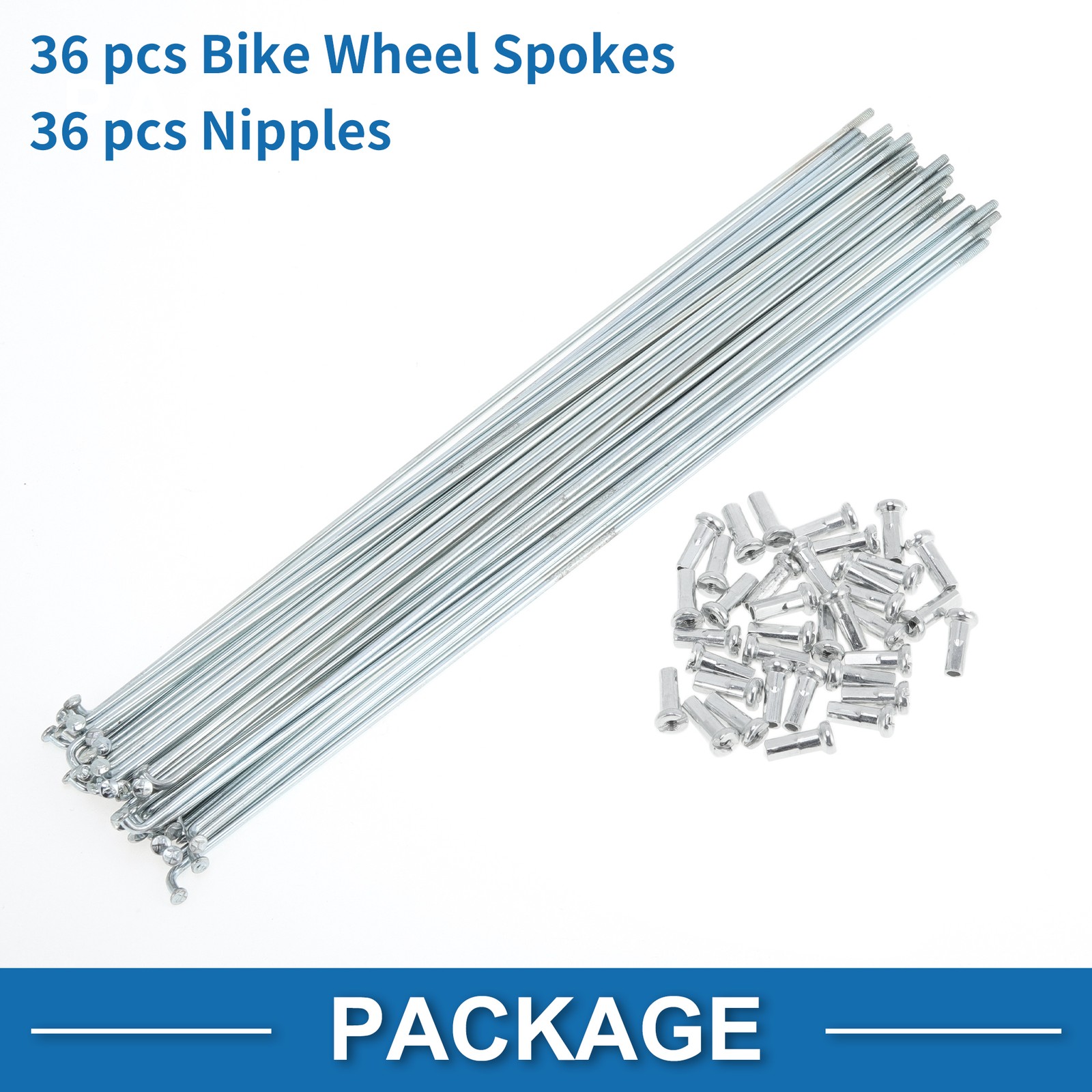 36 Set Bike Spokes 14G 231mm for Galvanized Steel Bicycle