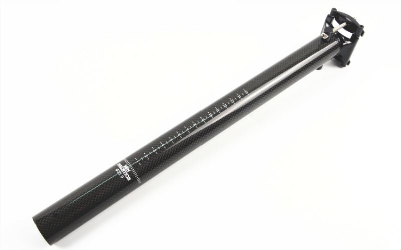 3K Carbon Fiber Bicycle Seatpost MTB Road Bike Saddle Seat Posts 33.9/34.9*400mm