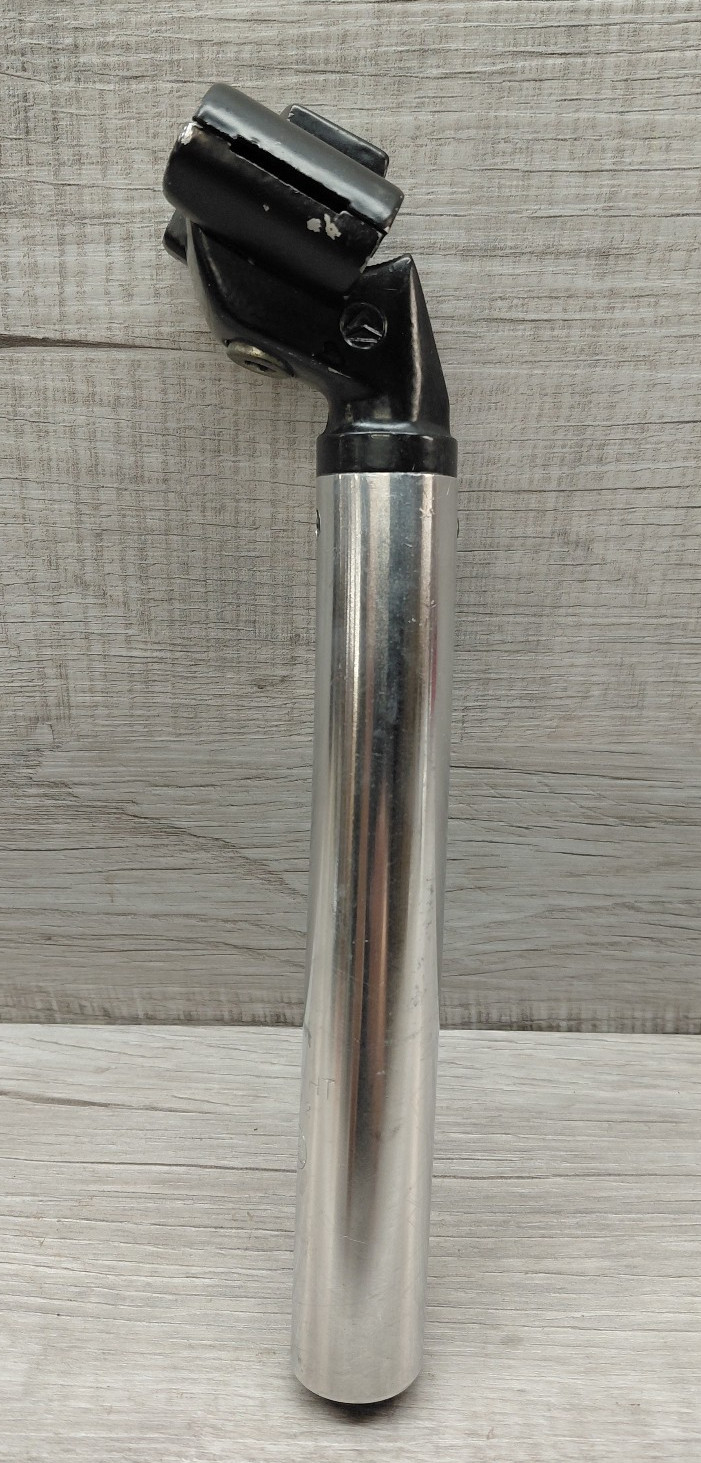 Vintage Kalloy Alloy Micro Adjust 27.2mm 220 mm Bicycle Seatpost Black, Silver