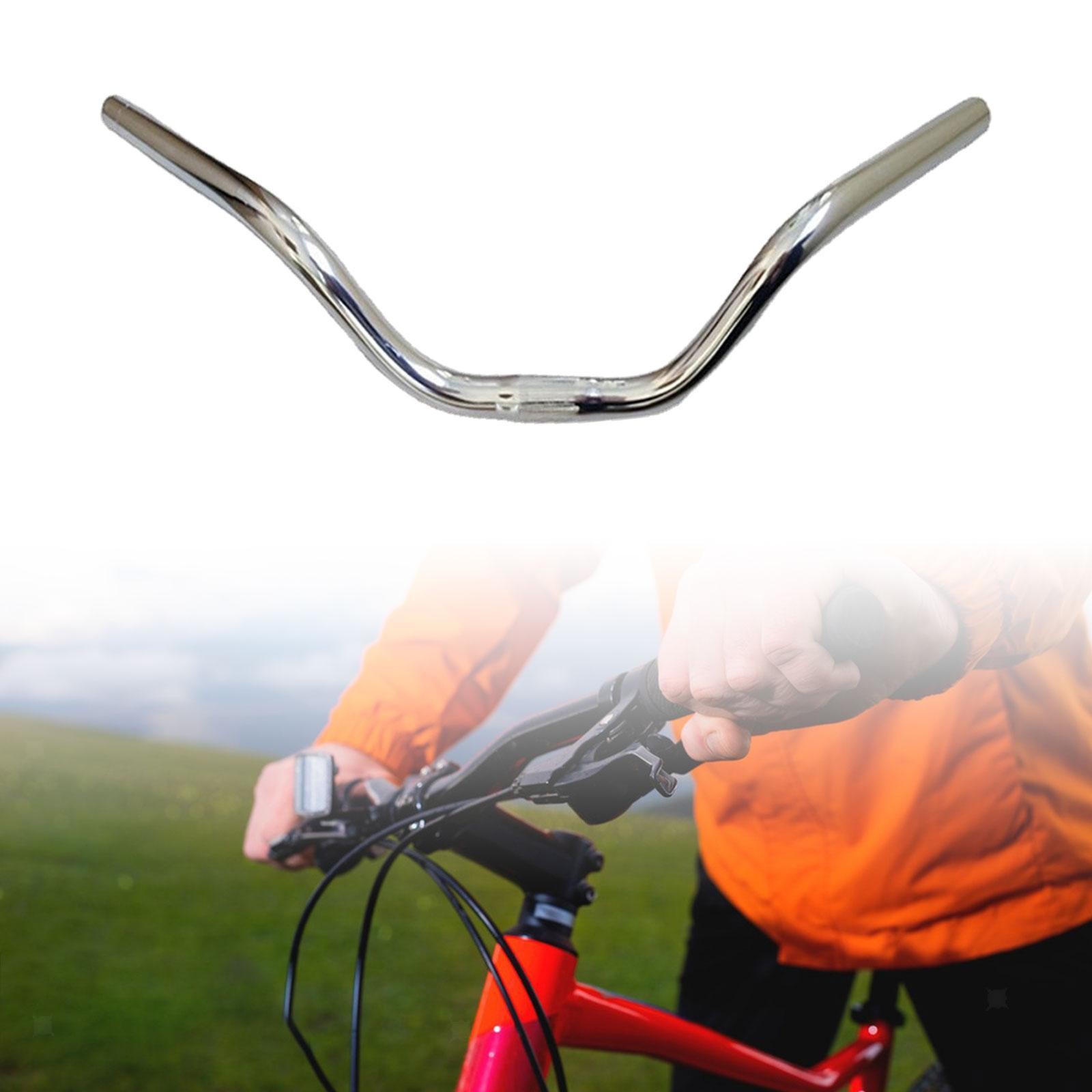 Bike Handlebar Riser Bar 25.4mmx570mm Sturdy Replacement Lightweight Bicycle