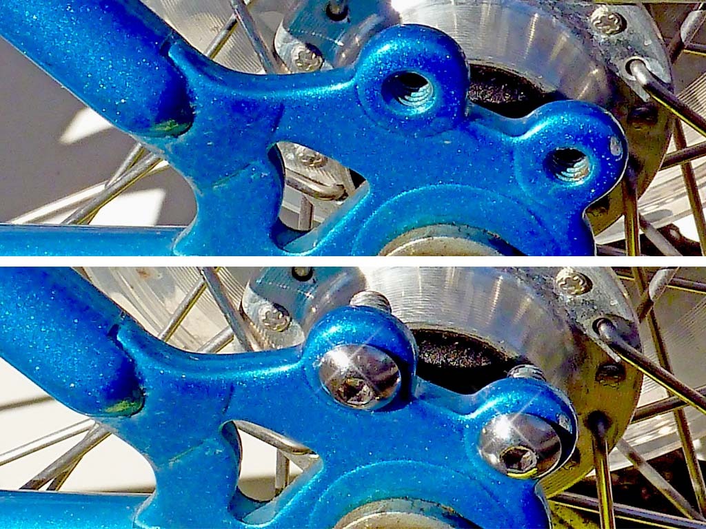 Bicycle Dress Up Screws – Fills Empty Holes In Bicycle Frame • No Rust Stainless