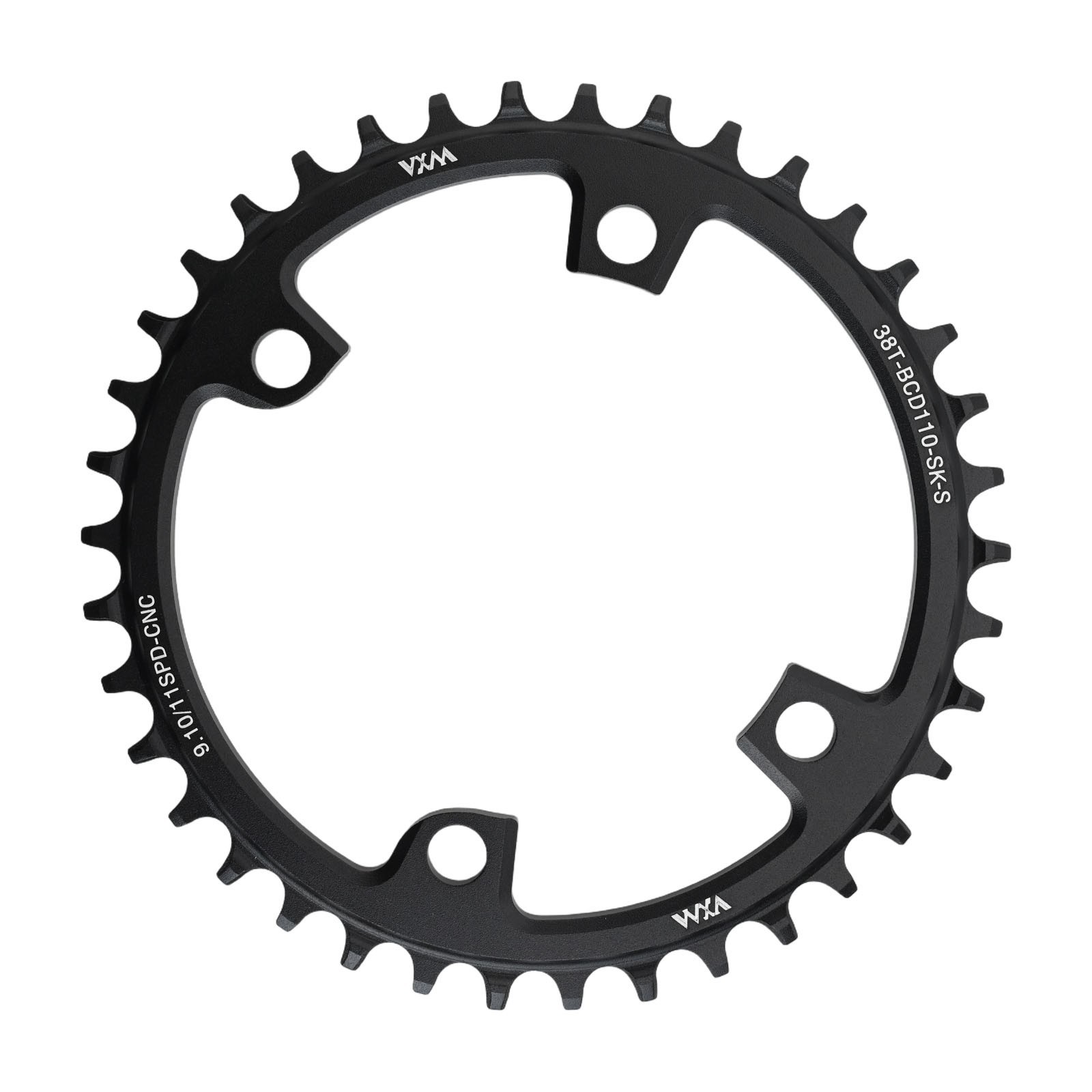Road Bike Single Chainring CNC Aluminum Alloy 110BCD with Teeth Options