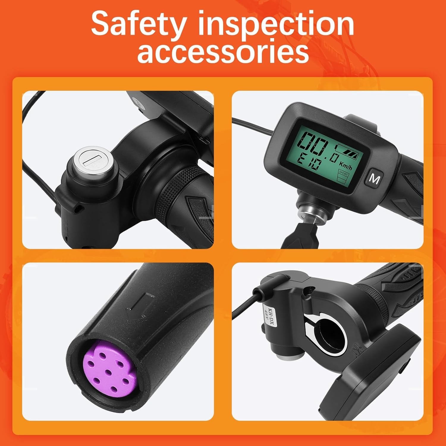 Tuttio Soleil 48V Ebike Speedometer Throttle with M Key Replacement