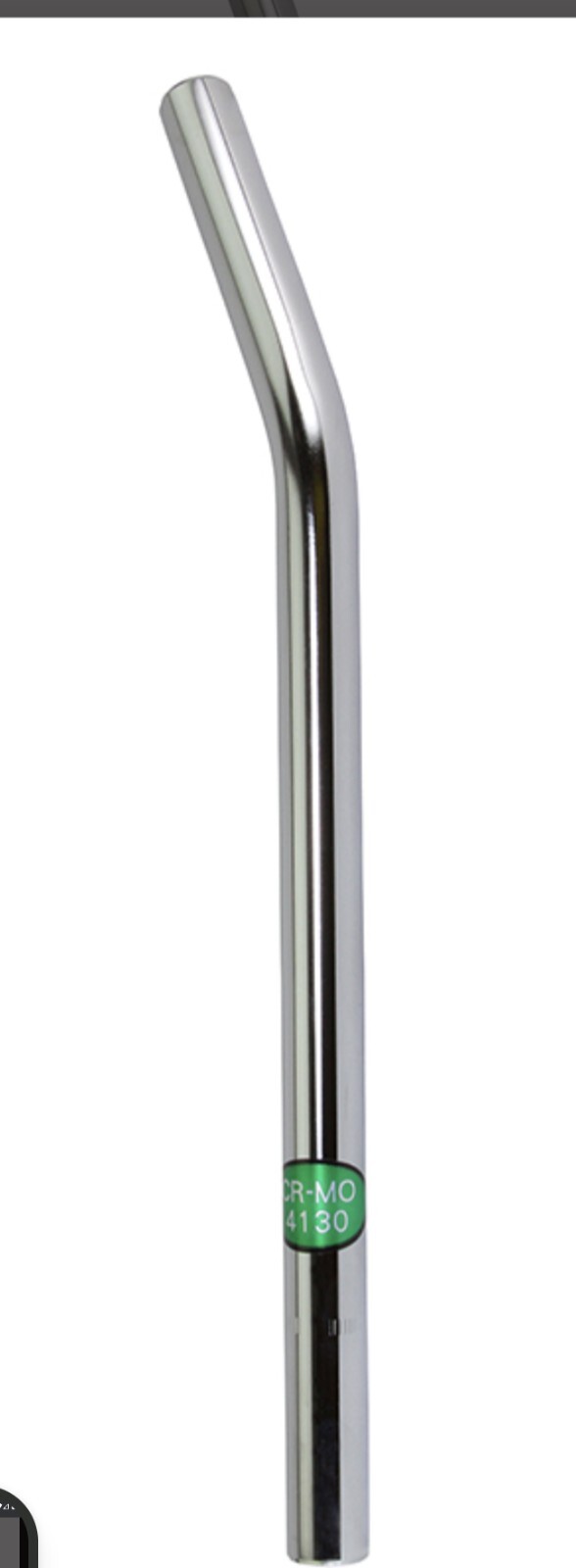 CHROME/SILVER CRO-MO LAID BACK BICYCLE SEAT POST 22.2MM BMX CRUISER BICYCLES
