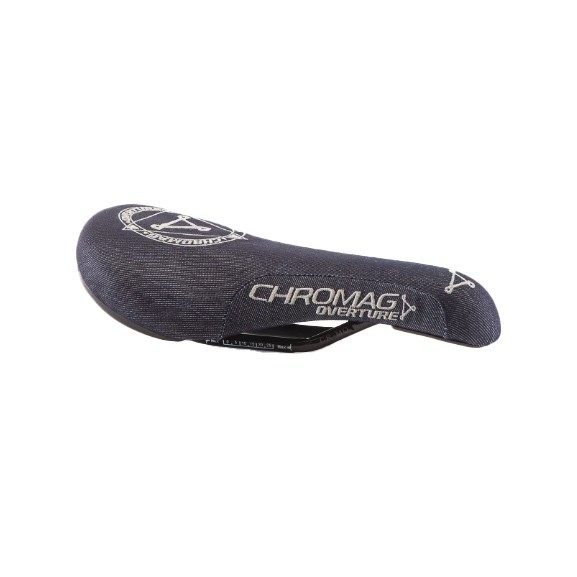 Chromag Overture LTD Saddle with CrMo Rails & Denim Top – Dirt Jump &
