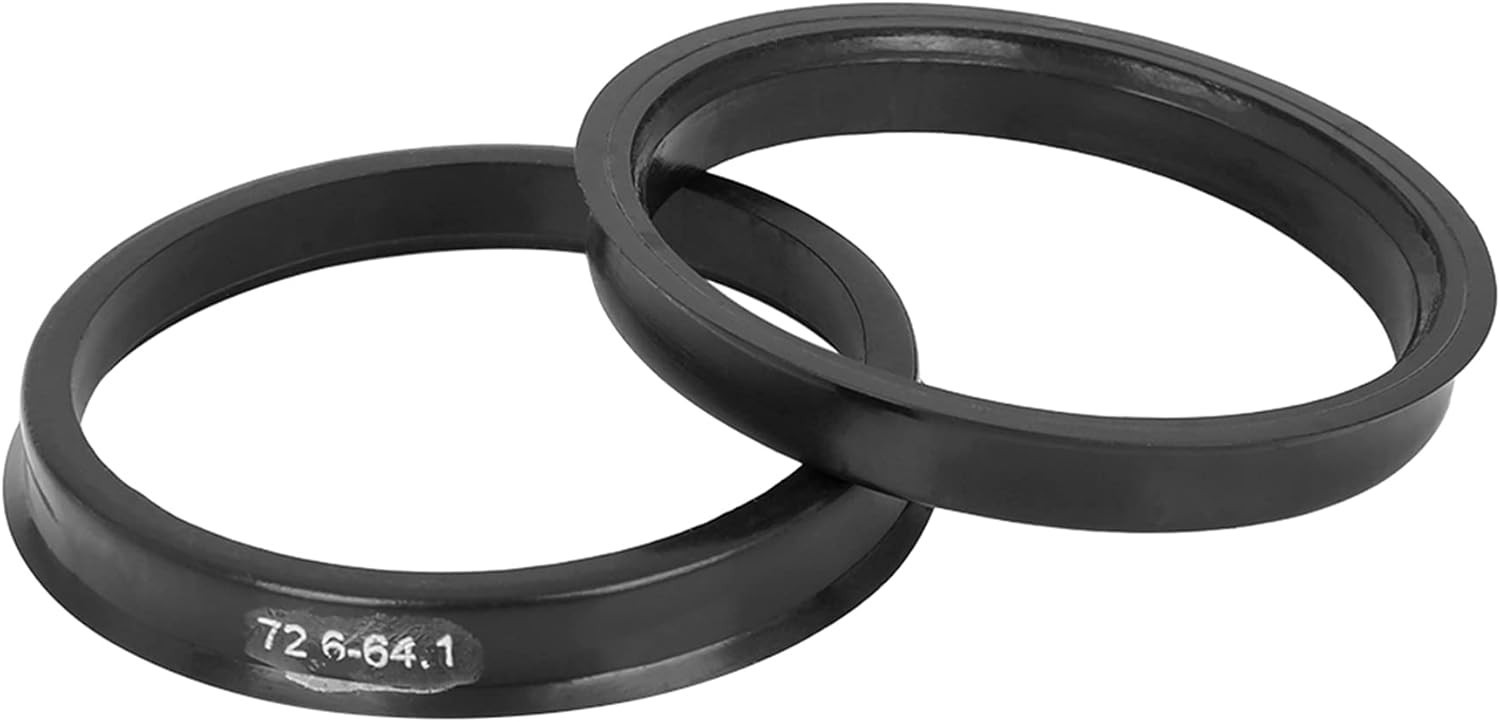 X AUTOHAUX 4pcs Hub Centric Rings 72.6mm OD to 64.1mm ID