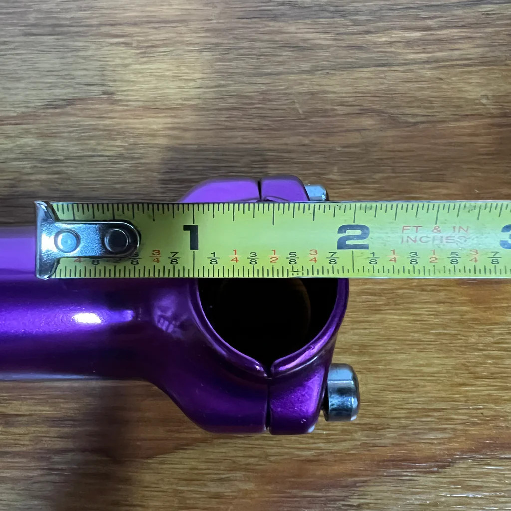 BICYCLE HANDLE BAR STEM FITS OLD SCHOOL MOUNTAIN BIKE 1990S PURPLE 21.1 NOS