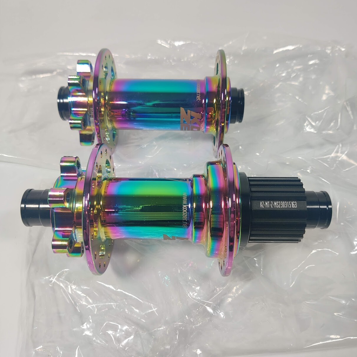 Koozer XM390 32 Hole Boost Hubset (Oil Slick), 12x148mm, MS, 15×110 Through Axle