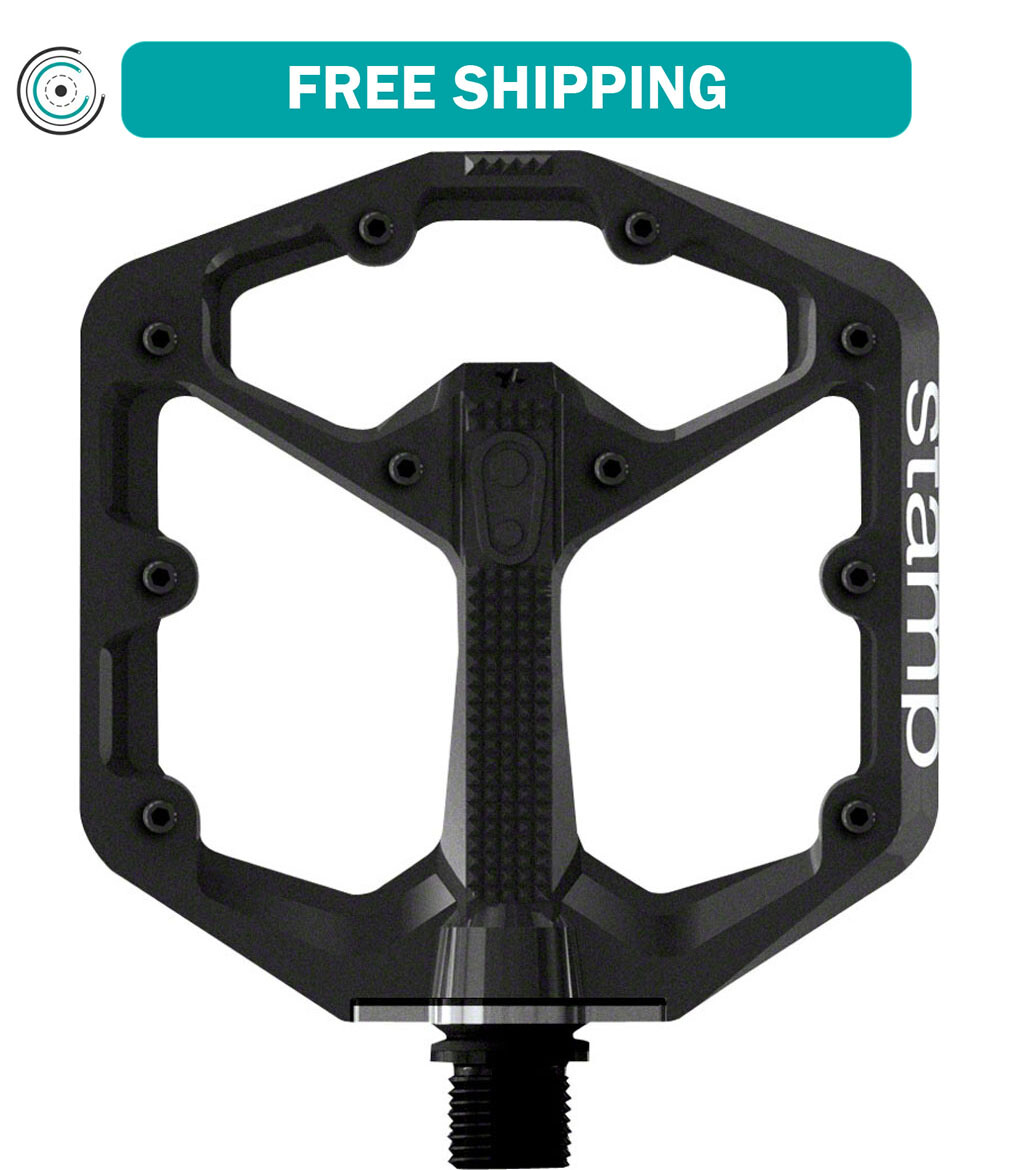 Crank Brothers Stamp 7 Platform Pedals 9/16″ Aluminum Body Hex Pins Black Small