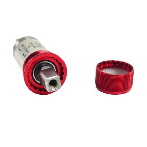 CHIN HAUR BB English Square Bottom Bracket Set Alloy Red Cups 68x116mm