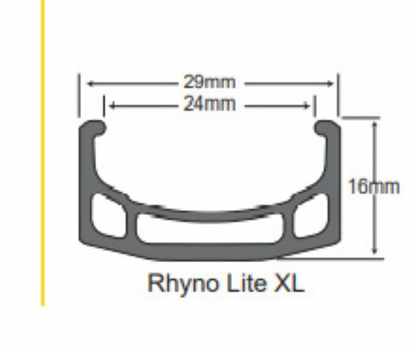 Sun Rhyno Lite XL Rim – 26″ (36H) – CHROME, RED, BLUE