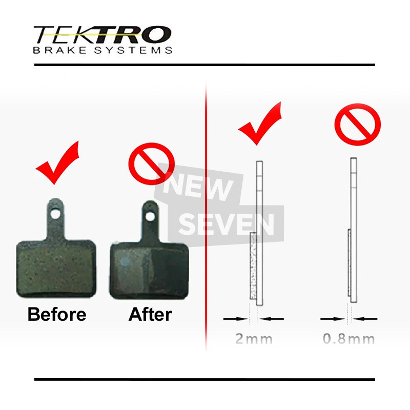 Tektro 1/2pairs E10.11 Resin Disc Brake Pads Low Noise W/ Spring Auriga Draco-OE
