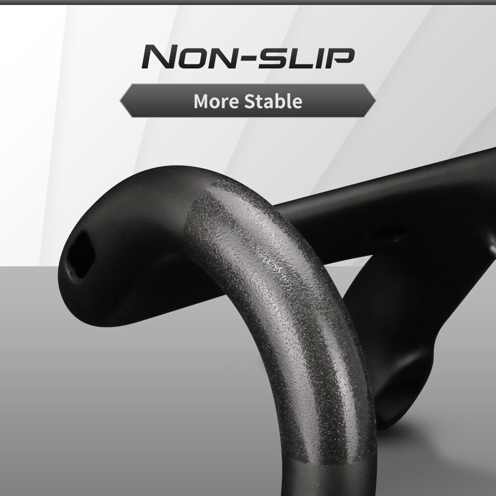 400/420/440mm Carbon Fiber Road Racing Bike Integrated Handlebar Drop 125mm