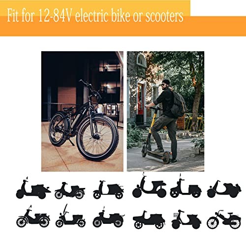 1 Pair EBike Throttle Grip, Universal Electric Bicycle Scooter Twist Blue