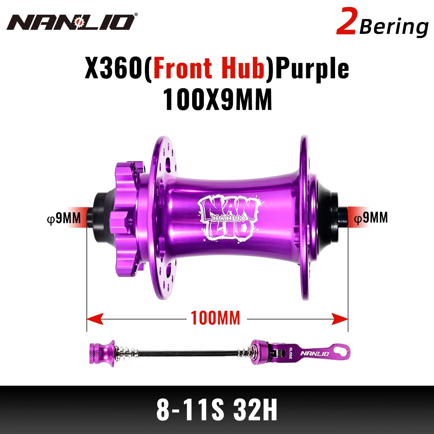360T Noise Hub 8 Pawls 3 Ratchet 32H Sealed Bearings Bike Wheel Hub HG 8-11S
