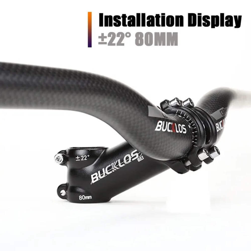 BUCKLOS 31.8mm Stem 7/17/22 Degree Mountain Bike Handlebar Stem 80/90/100mm Stem