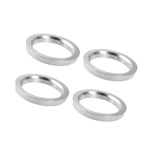 4pcs OD 72.6mm to ID 56.6mm Aluminium Alloy Car Hub Centric Rings Wheel Bore