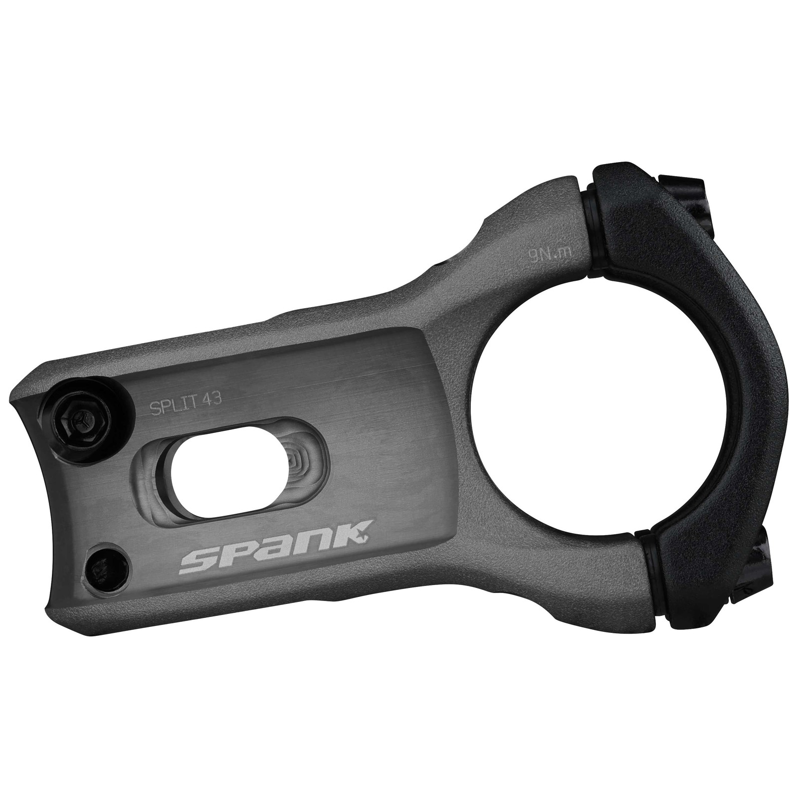 SPANK SPLIT Stem 43mm Gun Metal Aluminum | Highly Weight-Optimized Single Crown