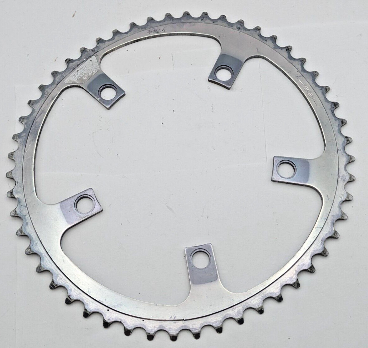 SR SAKAE 52 TOOTH 52T CHAINRING 130MM BCD SILVER 5-ARM ALUMINUM OVAL-TECH 214