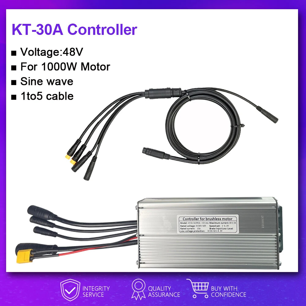 Sinewave Controller 250W500W 750W 1000W Brushless Controller All Waterproof Plug