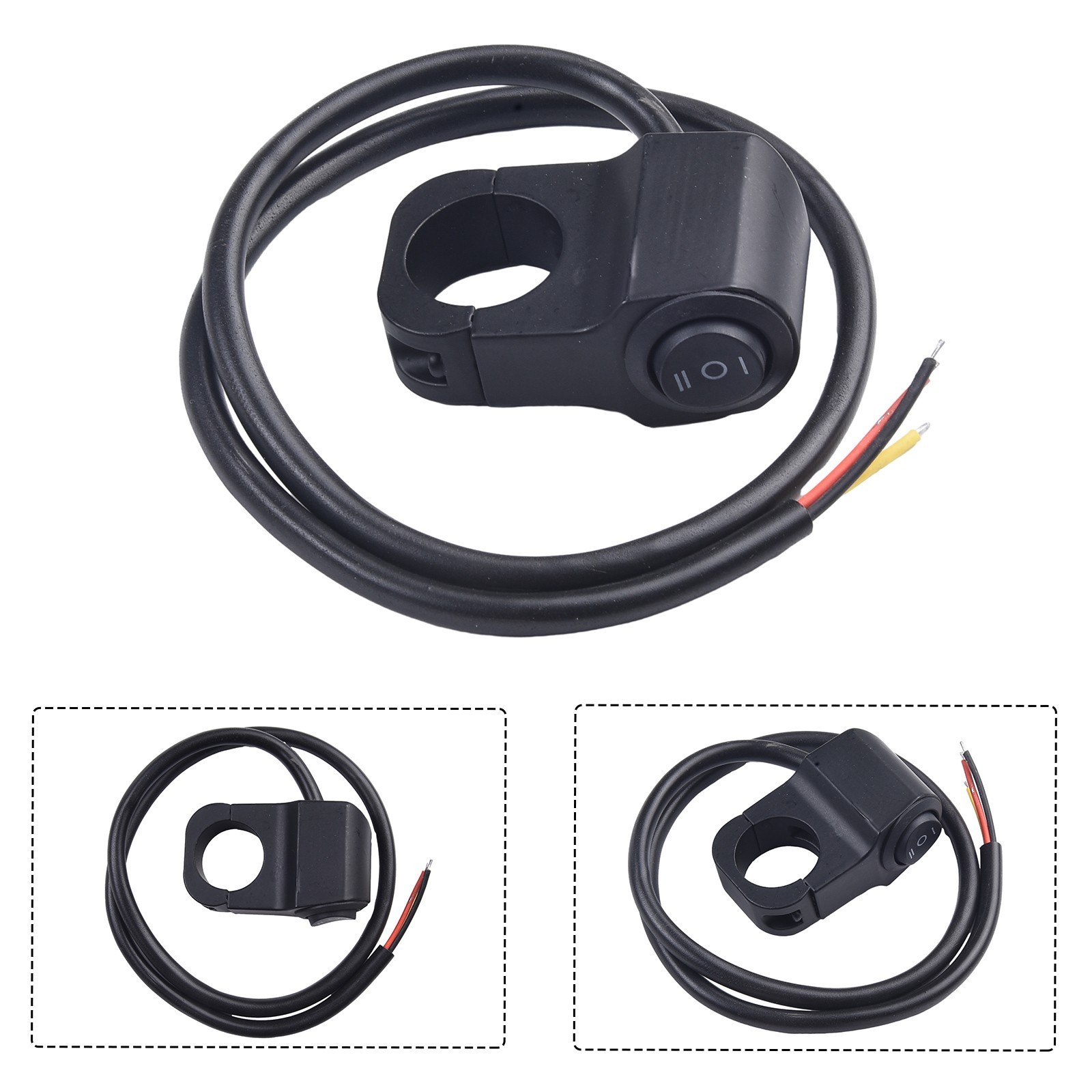 12V Motorcycle Light Switch for Handlebar 22cm Suitable for Various Bikes
