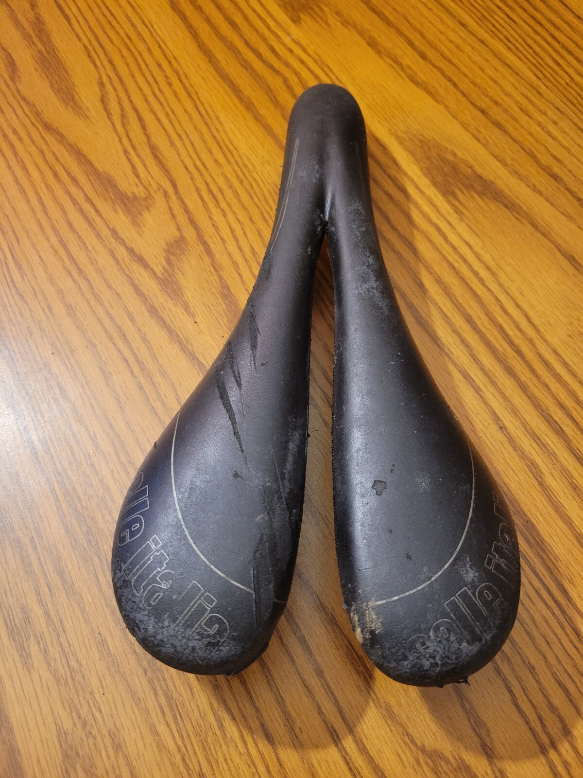 Selle Italia SLI Saddle Black Leather Vanox Rails Cutaway