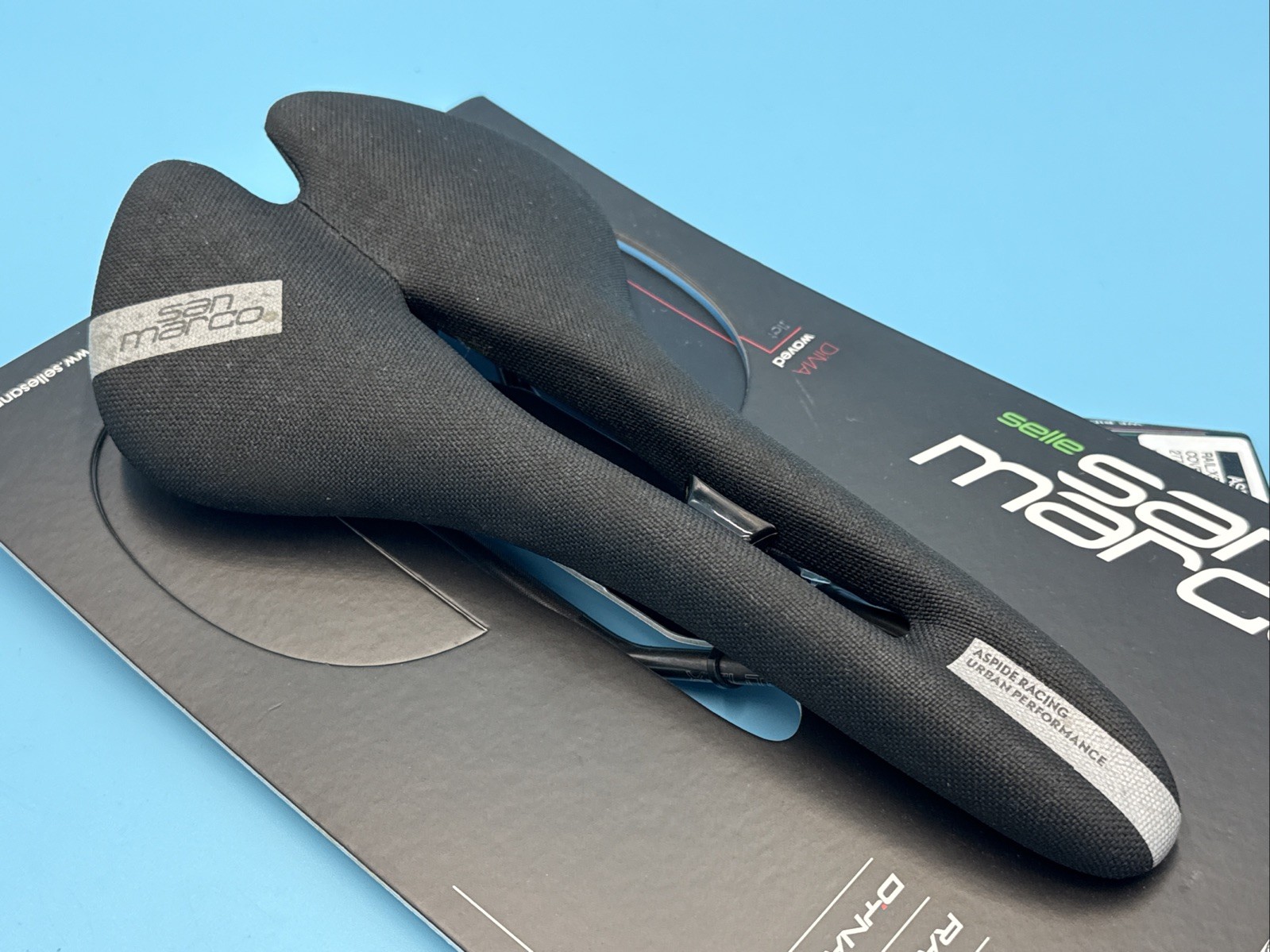Selle San Marco ASPIDE 2 Racing Open Wide XSilite Stainless Rails 277mm x 142mm