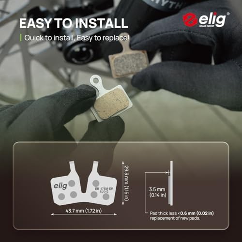 Bike Disc Brake Pads for Magura 4-Piston MT5, MT5 Pro, MT Silver (E2) 1 Pair